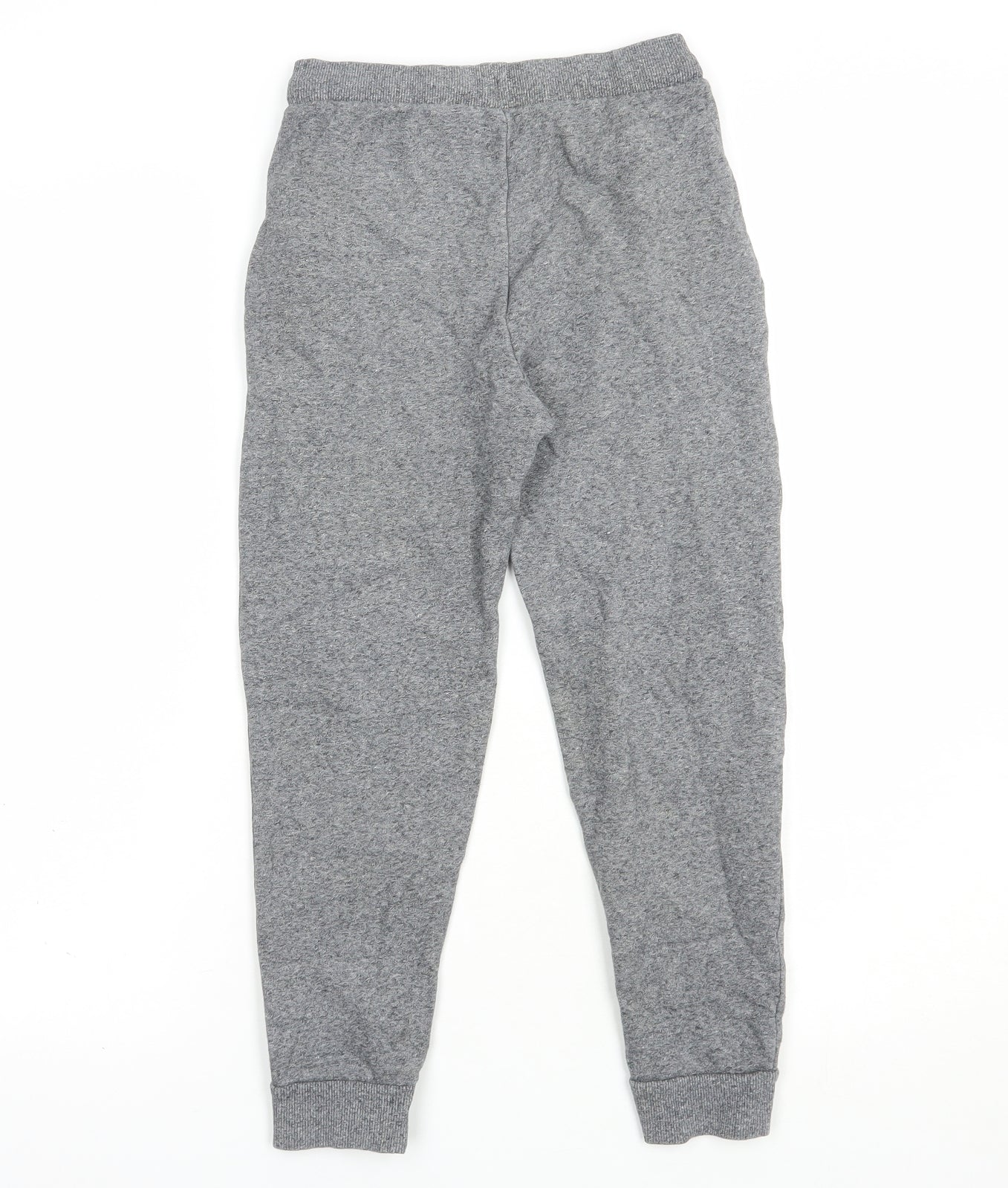 Marks and Spencer Boys Grey  Cotton Jogger Trousers Size 8-9 Years  Regular Drawstring