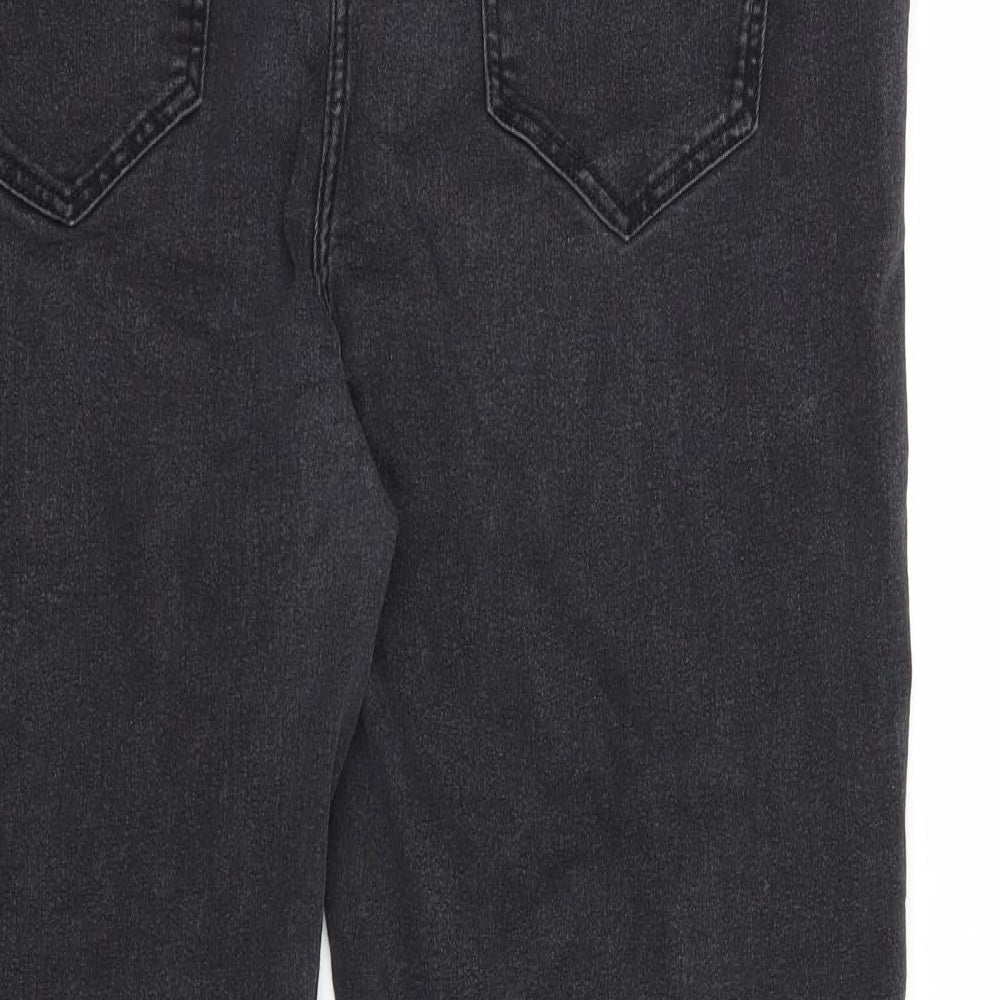 Bonmarché Womens Black  Cotton Straight Jeans Size 20 L30 in Regular Button