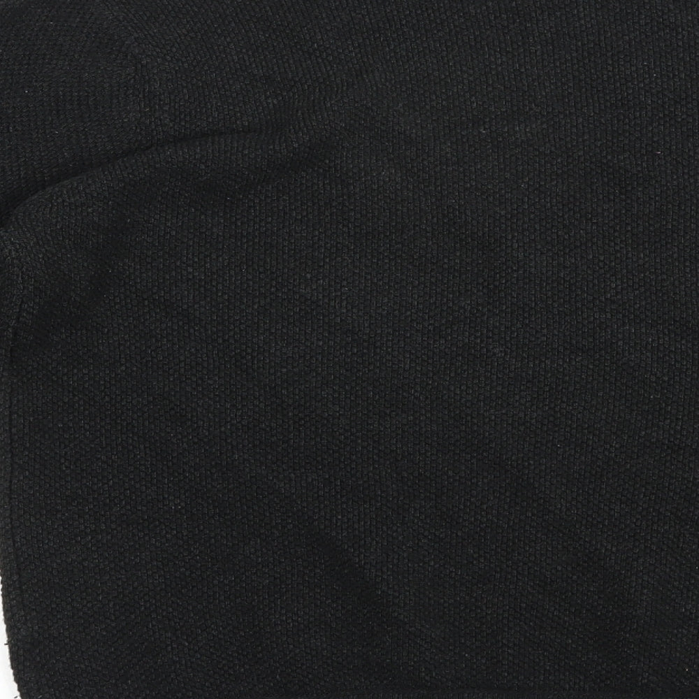 40 Savile Row Mens Black Crew Neck  Acrylic Pullover Jumper Size L