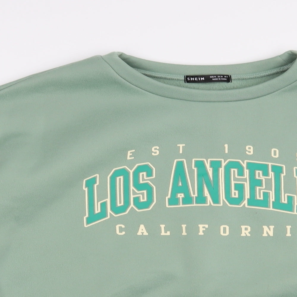 SheIn Womens Green  Polyester Pullover Sweatshirt Size M  Pullover - Los Angeles