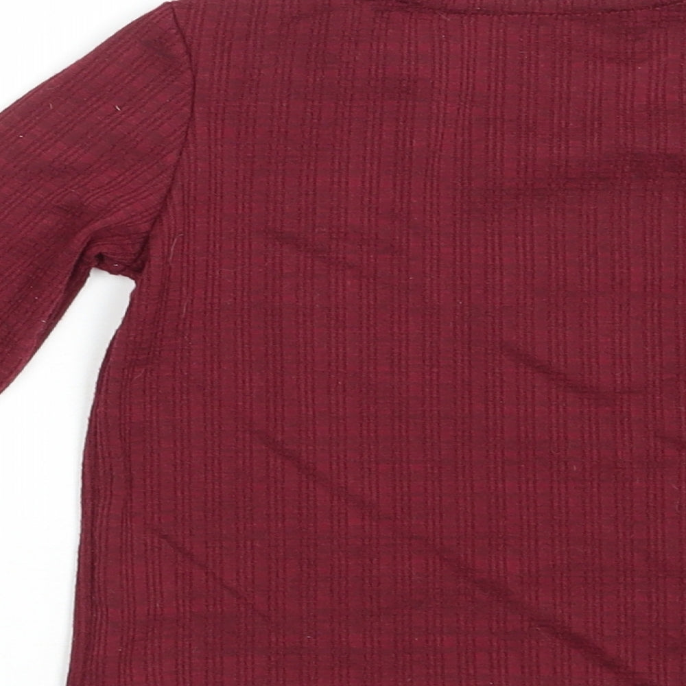 Nutmeg Baby Purple  Polyester Pullover T-Shirt Size 18-24 Months Crew Neck Snap