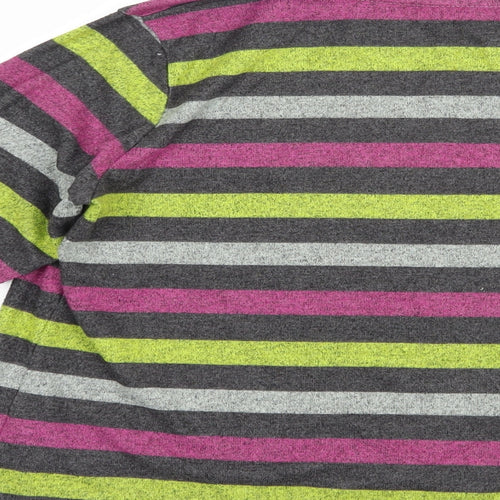 Pretty Secrets Womens Multicoloured Striped Polyester Pullover Sweatshirt Size 16  Pullover