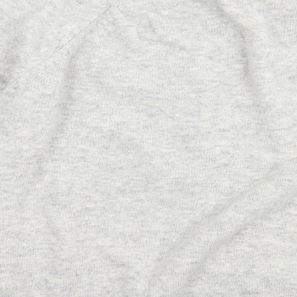 Easy Womens Grey Crew Neck  Acrylic Pullover Jumper Size XL