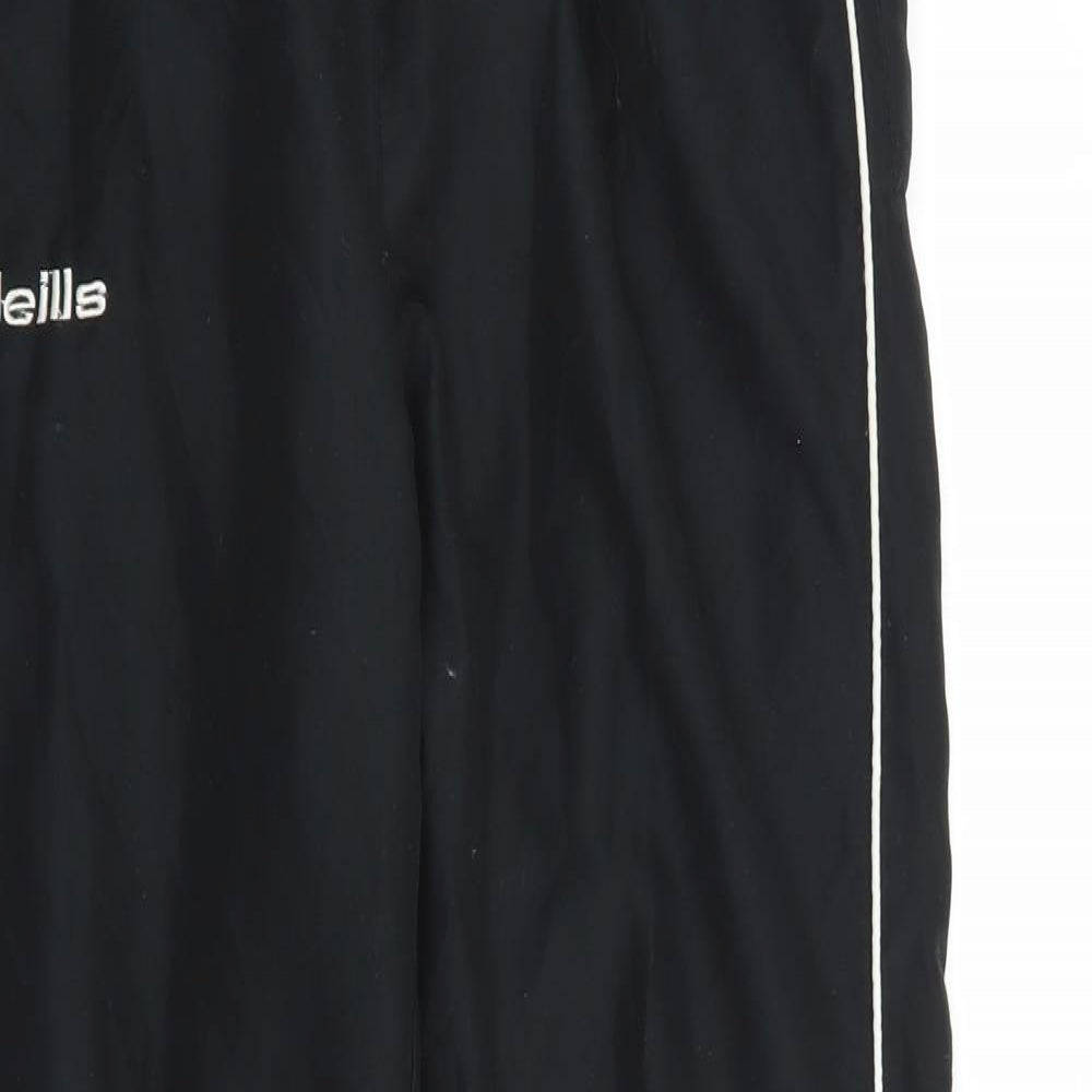 o'nE Boys Black  Polyester Jogger Trousers Size 13-14 Years  Regular Drawstring