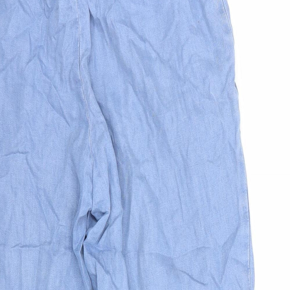 H&M Womens Blue  Lyocell Jogger Trousers Size M L29 in Regular Drawstring - Maternity