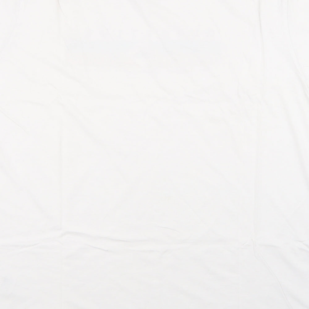 JACK & JONES Mens White  Cotton  T-Shirt Size M Crew Neck