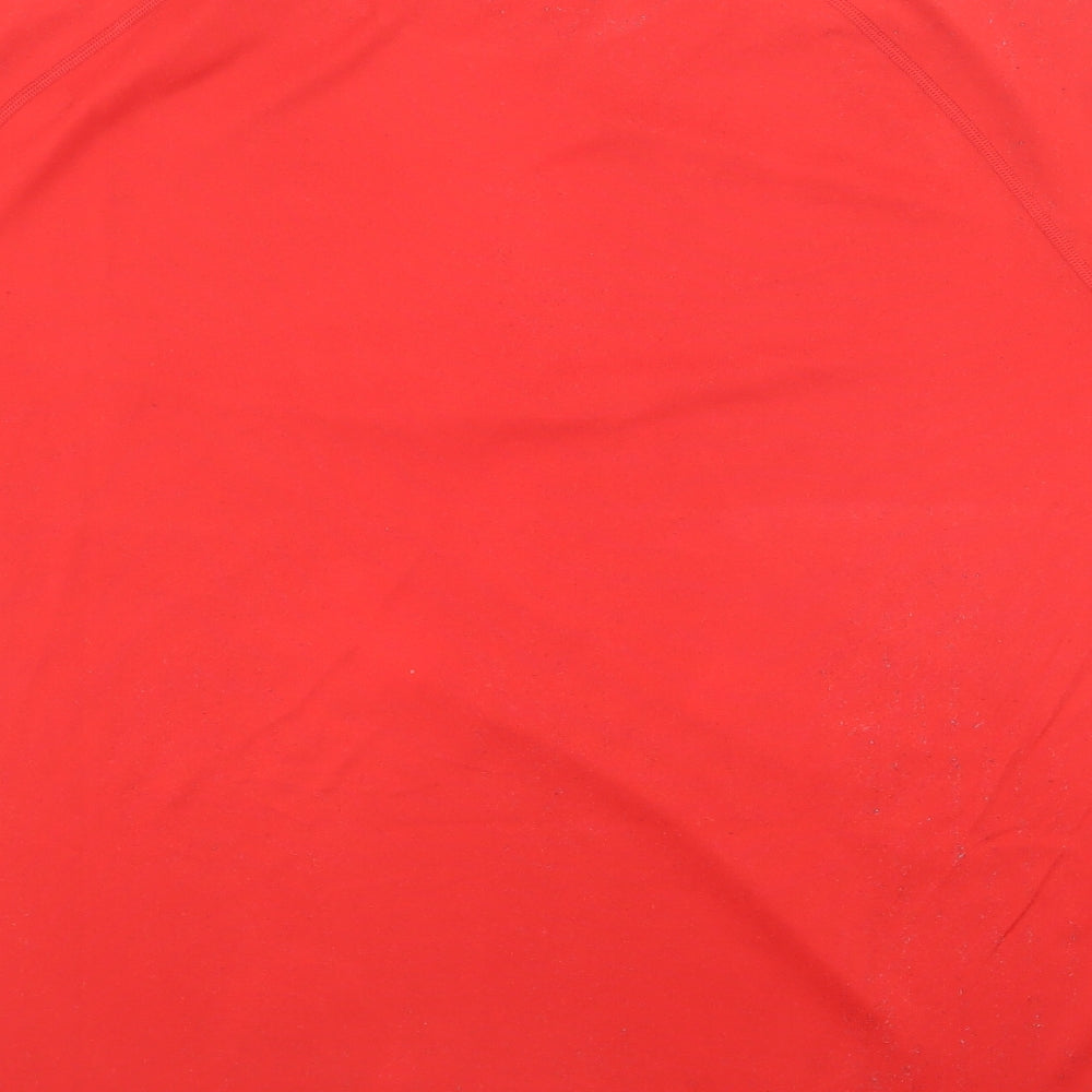 Under armour Mens Red  Polyester  T-Shirt Size XL Crew Neck  - loose fit