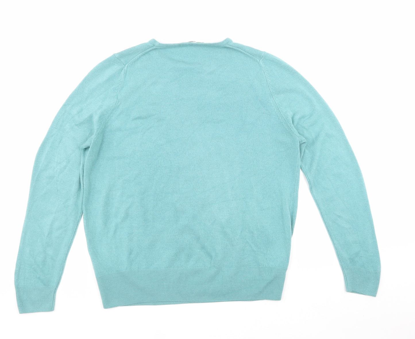Marks and Spencer Womens Blue  Acrylic Pullover Sweatshirt Size 14