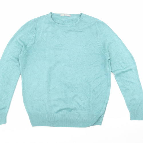 Marks and Spencer Womens Blue  Acrylic Pullover Sweatshirt Size 14