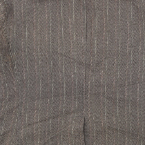 H&M Womens Brown Plaid  Jacket Blazer Size M