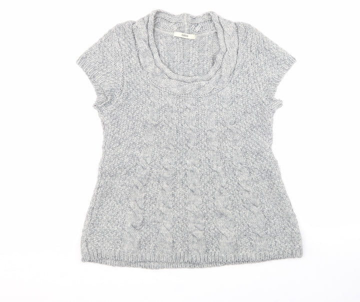 Oasis Womens Grey  Acrylic Pullover Sweatshirt Size L