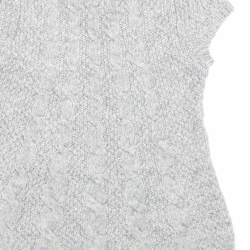 Oasis Womens Grey  Acrylic Pullover Sweatshirt Size L