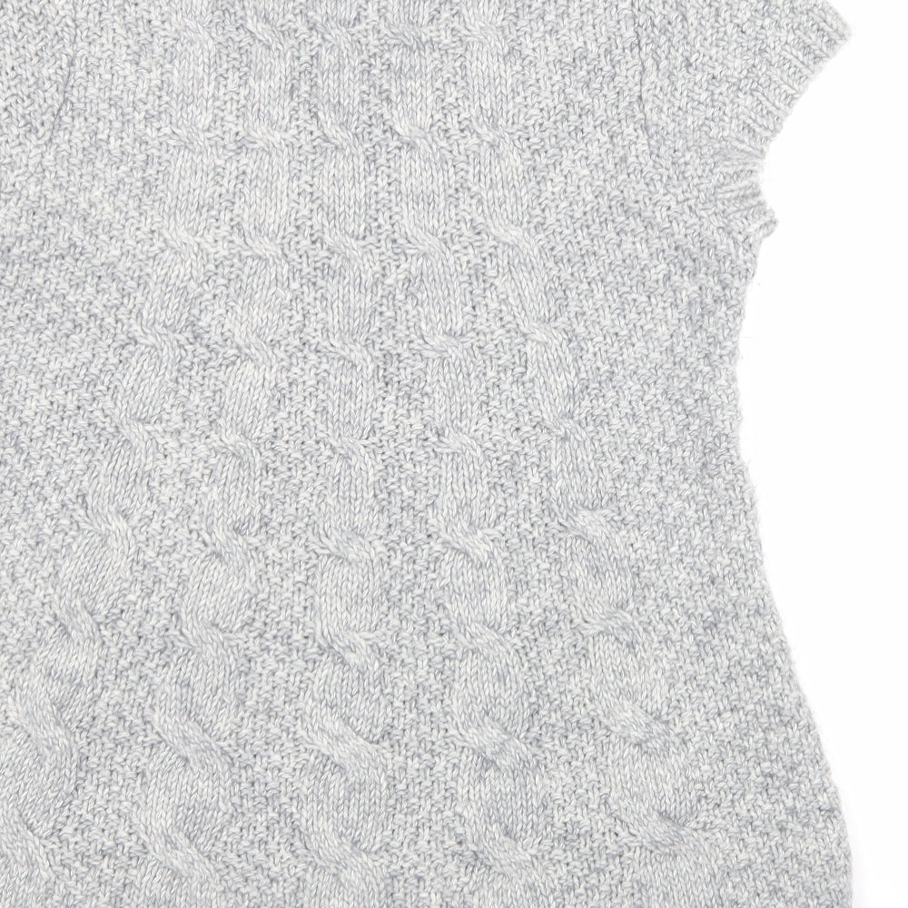 Oasis Womens Grey  Acrylic Pullover Sweatshirt Size L