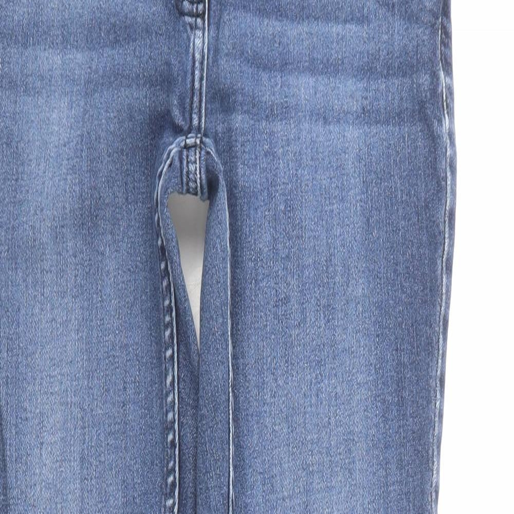 NEXT Womens Blue  Cotton Skinny Jeans Size 10 L26 in Regular  - Short leg
