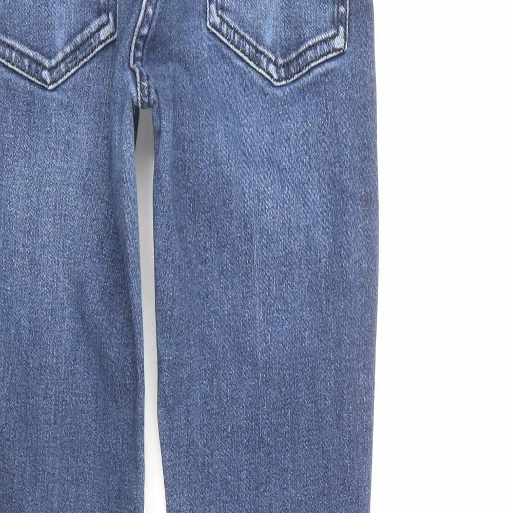 NEXT Womens Blue  Cotton Skinny Jeans Size 10 L26 in Regular  - Short leg