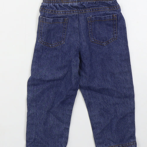 Cheeky Chimp Boys Blue  Cotton Capri Jeans Size 6-9 Months