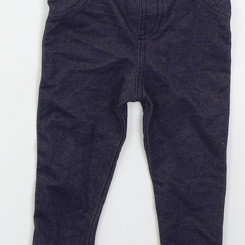 Dunnes Girls Blue  Cotton Capri Jeans Size 9-12 Months   - Jeggings
