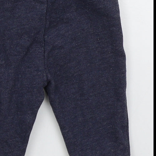 Fred & Flo Boys Blue  Cotton Sweatpants Trousers Size 3-6 Months  Drawstring