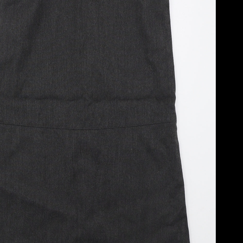 TU Girls Grey  Polyester A-Line  Size 11 Years  Round Neck Zip
