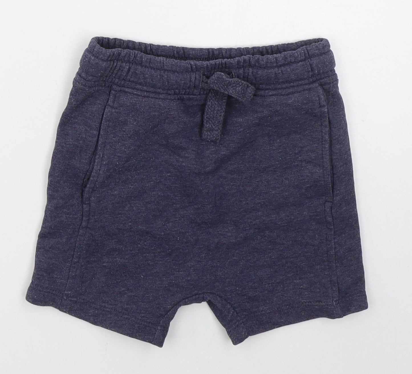 George Boys Blue  Cotton Sweat Shorts Size 3-4 Years  Regular Drawstring