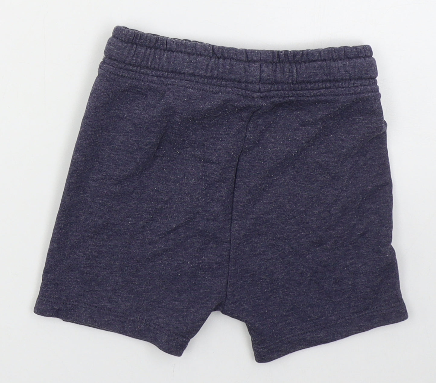 George Boys Blue  Cotton Sweat Shorts Size 3-4 Years  Regular Drawstring