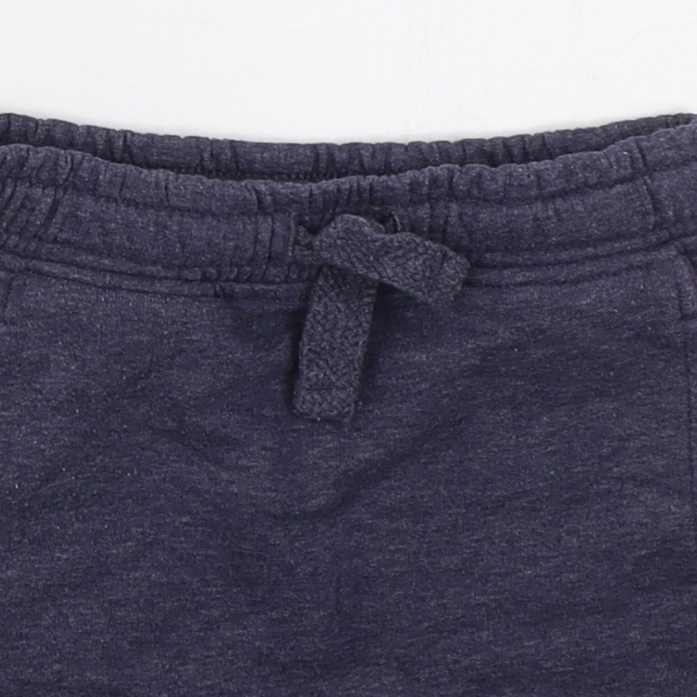 George Boys Blue  Cotton Sweat Shorts Size 3-4 Years  Regular Drawstring