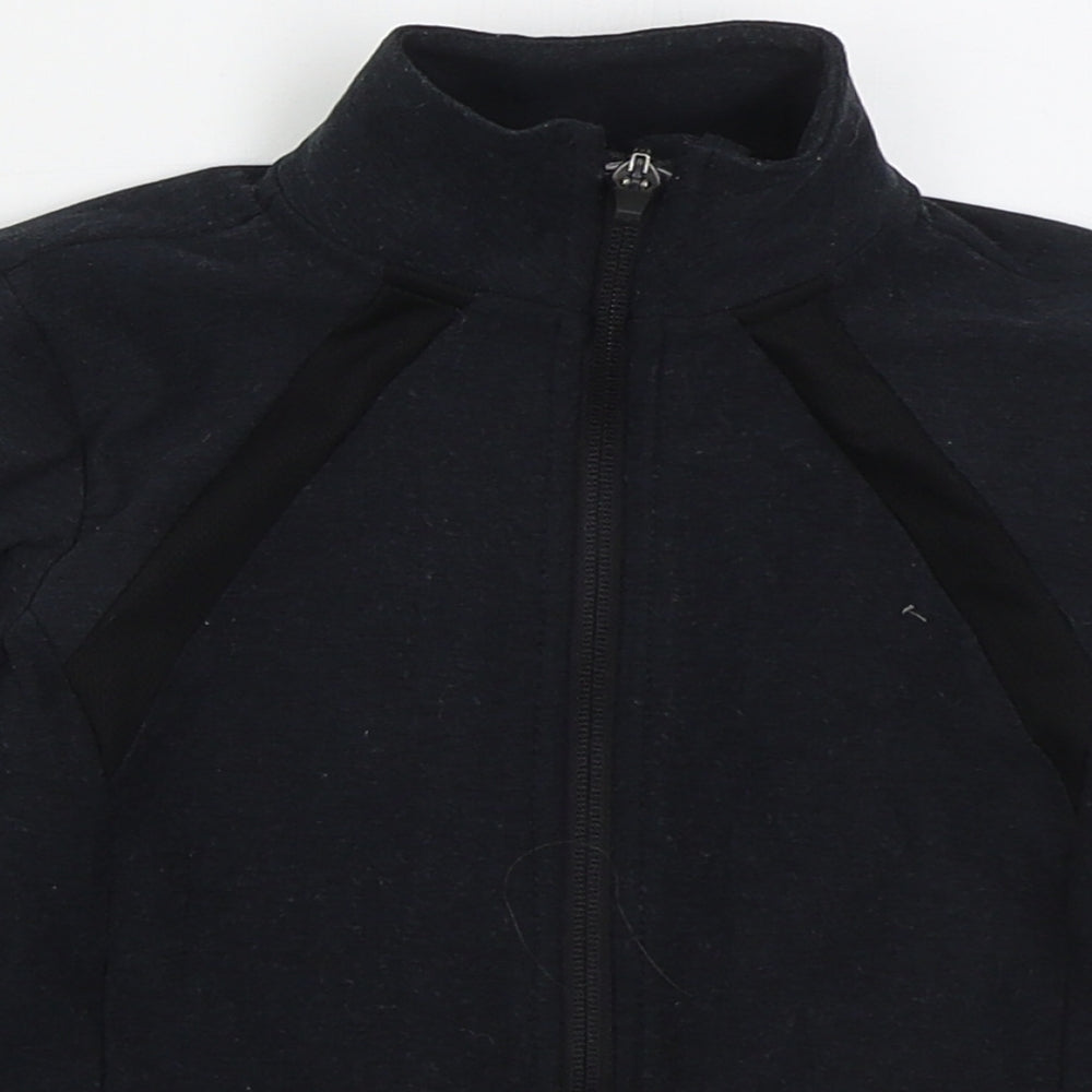 F&F Boys Grey  Polyester Full Zip Sweatshirt Size 5-6 Years  Zip