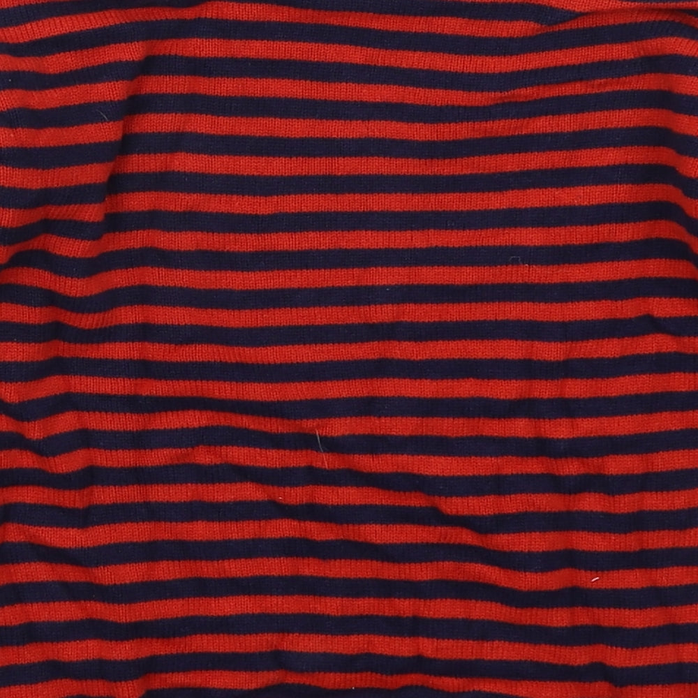 F&F Boys Red Crew Neck Striped Cotton Pullover Jumper Size 4-5 Years  Pullover - Yellow