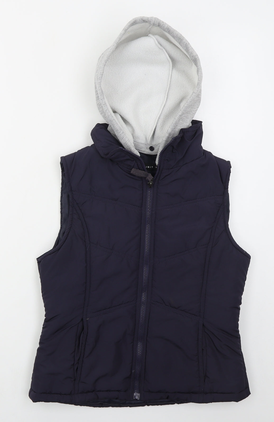 Exhibit Womens Blue   Gilet Coat Size 12  Zip