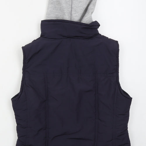 Exhibit Womens Blue   Gilet Coat Size 12  Zip