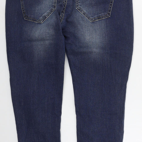 R Display Womens Blue  Cotton Skinny Jeans Size 29 in L26 in Regular Buckle