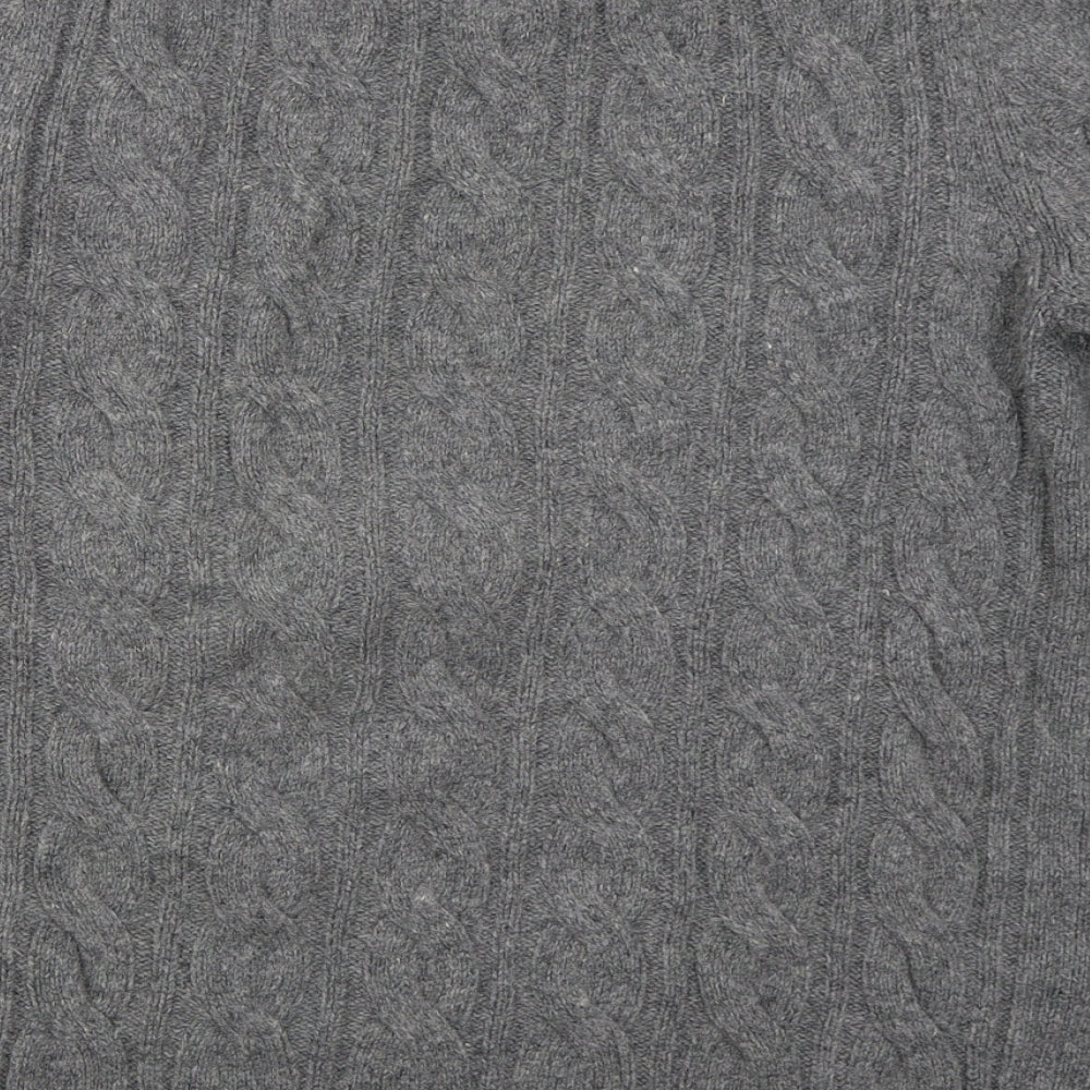 Gap Mens Grey Crew Neck  Wool Pullover Jumper Size M