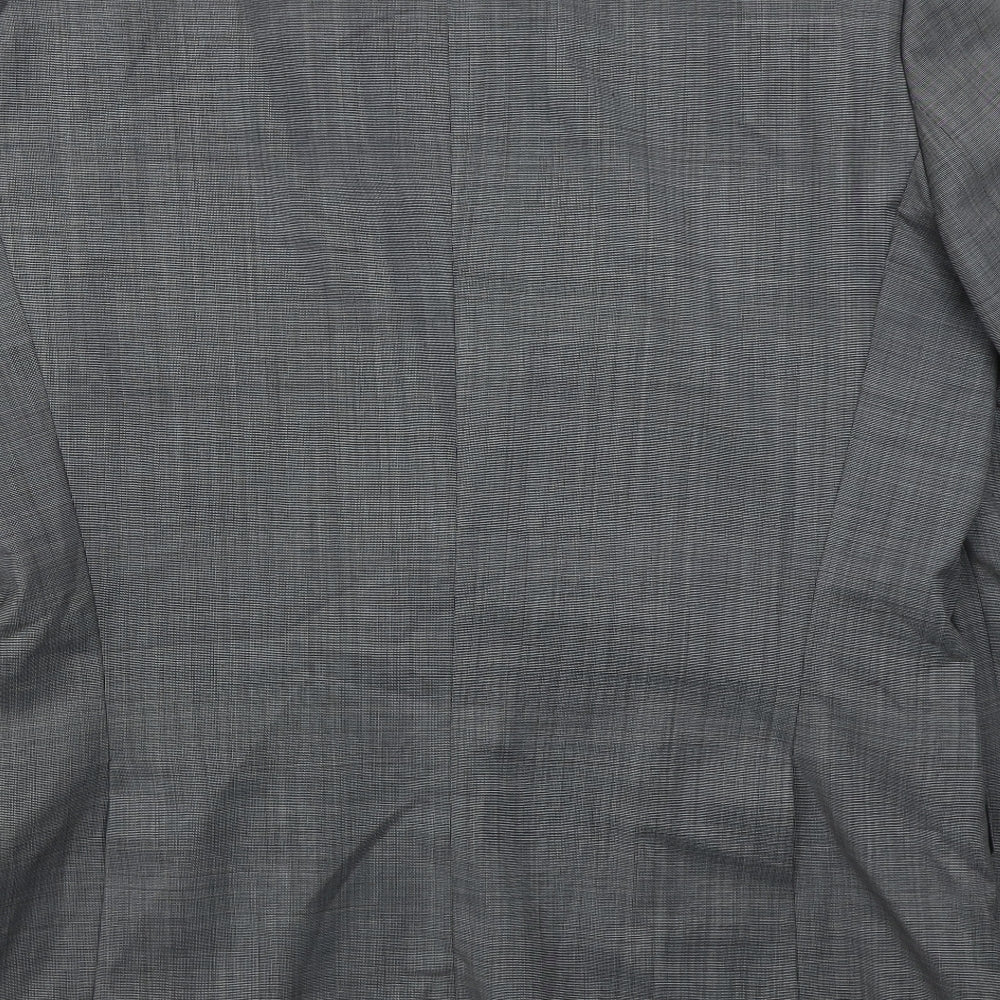 Jeff Banks Mens Grey  Wool Jacket Suit Jacket Size 42