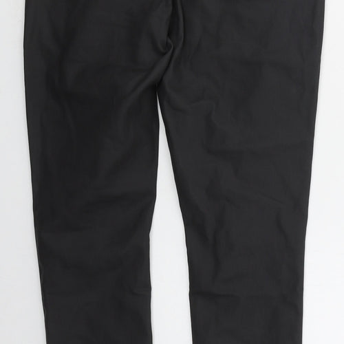 Denim Co Womens Black  Cotton Trousers  Size 8 L28 in Regular Button