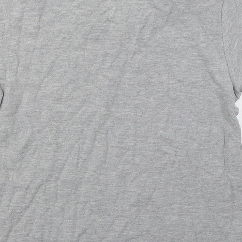 Primark Mens Grey  Cotton  Polo Size L Collared Pullover