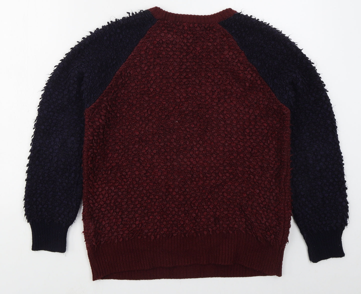 NEXT Womens Red Crew Neck  Acrylic Pullover Jumper Size 6