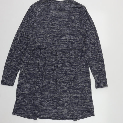 Studio Womens Blue  Polyester Fit & Flare  Size 8  Round Neck