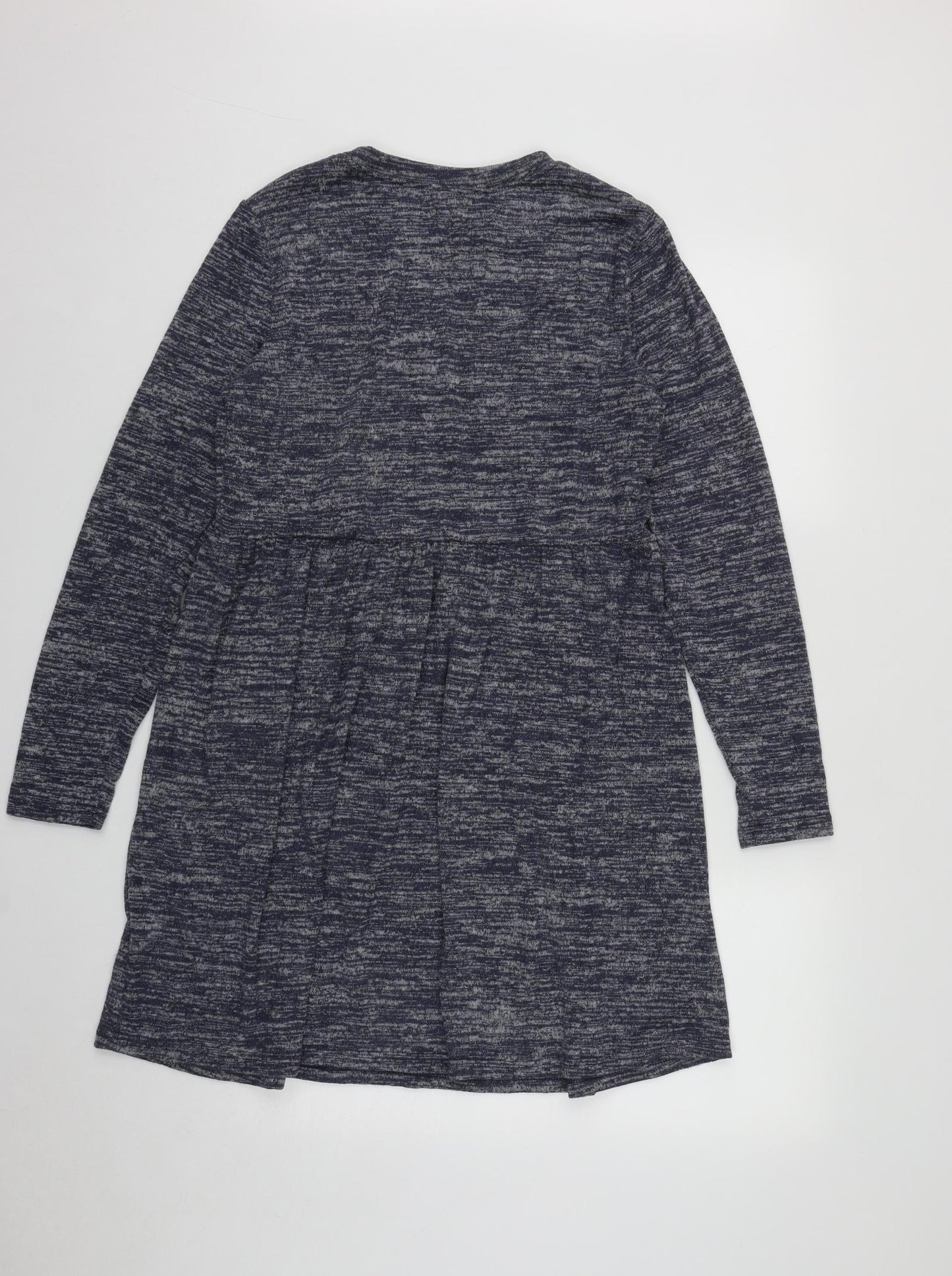 Studio Womens Blue  Polyester Fit & Flare  Size 8  Round Neck