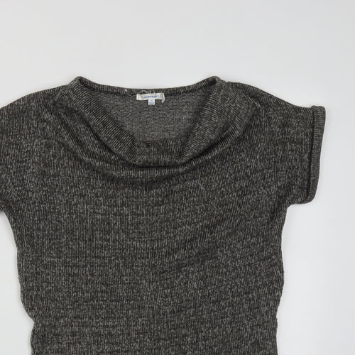 ValleyGirl Womens Brown Cowl Neck  Polyester Pullover Jumper Size XS