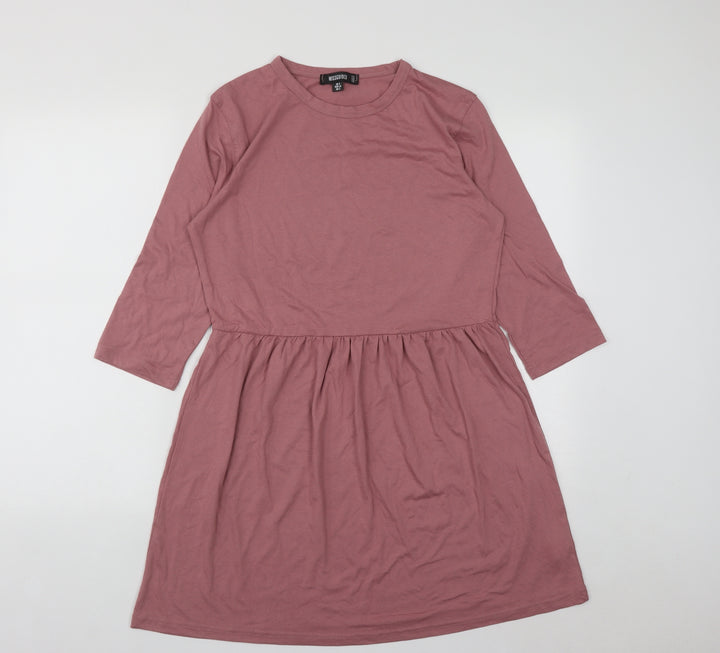 Missguided Womens Pink  Polyester Fit & Flare  Size 6