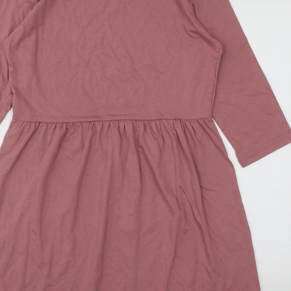 Missguided Womens Pink  Polyester Fit & Flare  Size 6