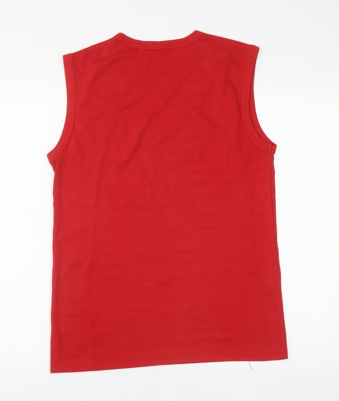 RJ  Mens Red  Cotton Basic T-Shirt Size XL Round Neck