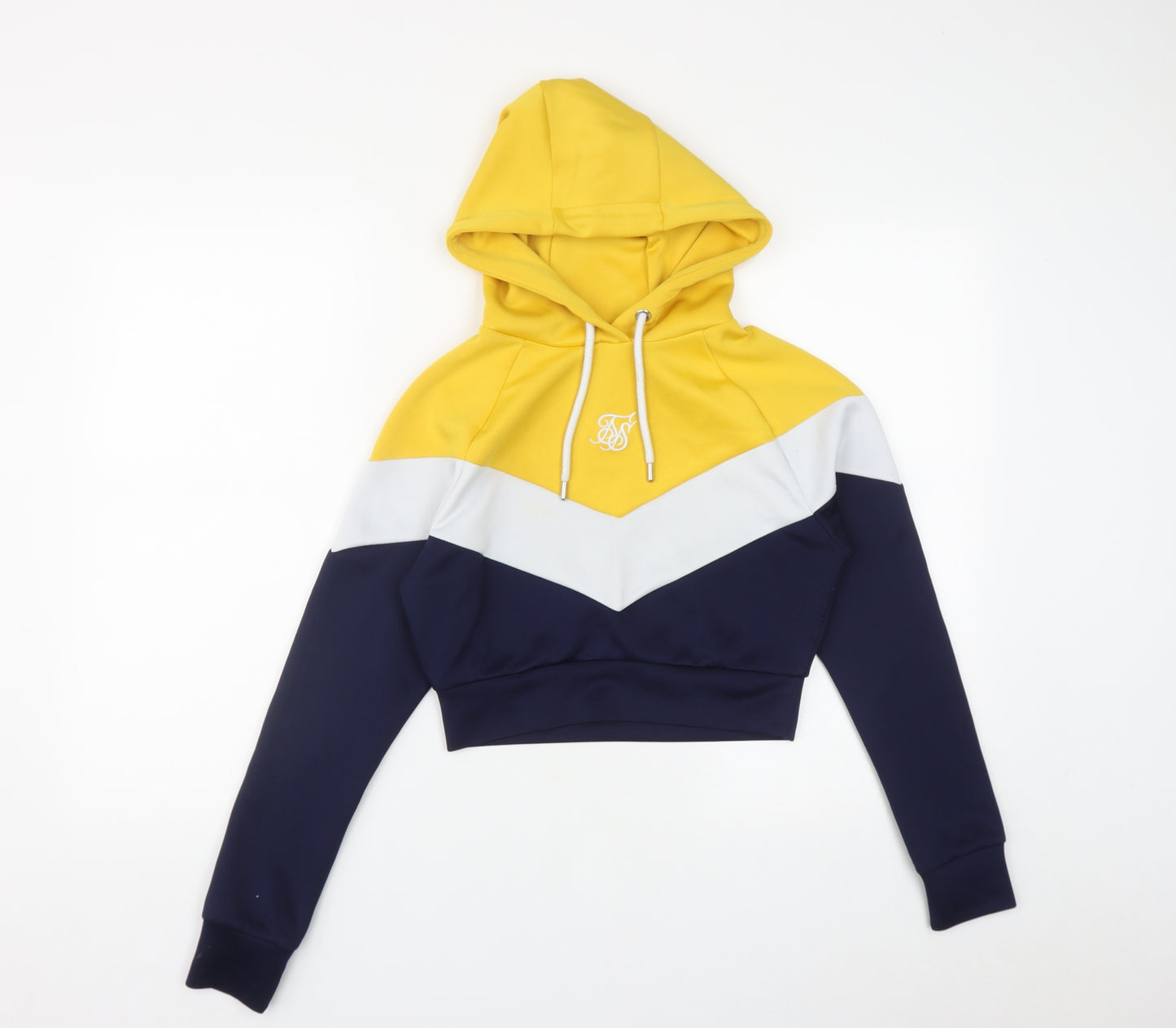 SikSilk Womens Multicoloured  Polyester Pullover Hoodie Size 8  Drawstring