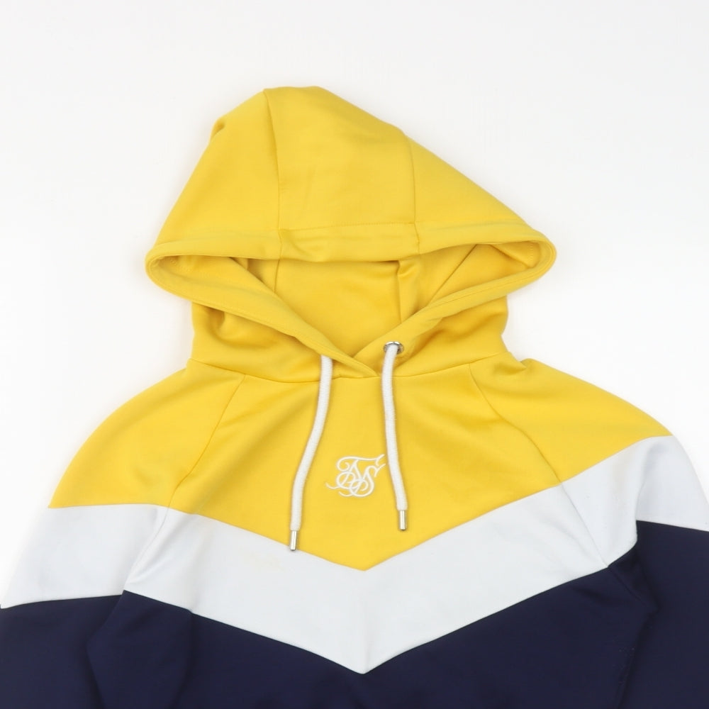 SikSilk Womens Multicoloured  Polyester Pullover Hoodie Size 8  Drawstring
