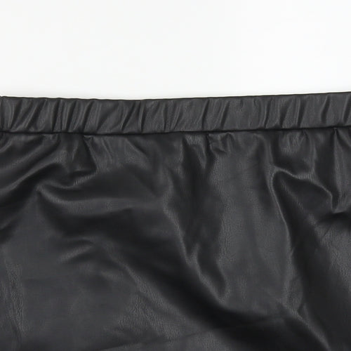 Dunnes Stores Womens Black  Polyester A-Line Skirt Size 8