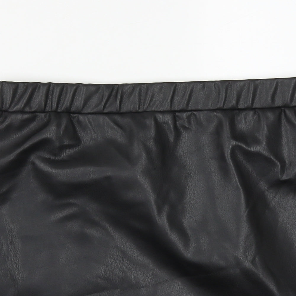 Dunnes Stores Womens Black  Polyester A-Line Skirt Size 8