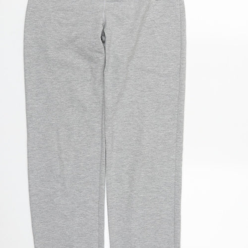 Extory Womens Grey  Polyester Jogger Trousers Size S L31 in Regular Drawstring