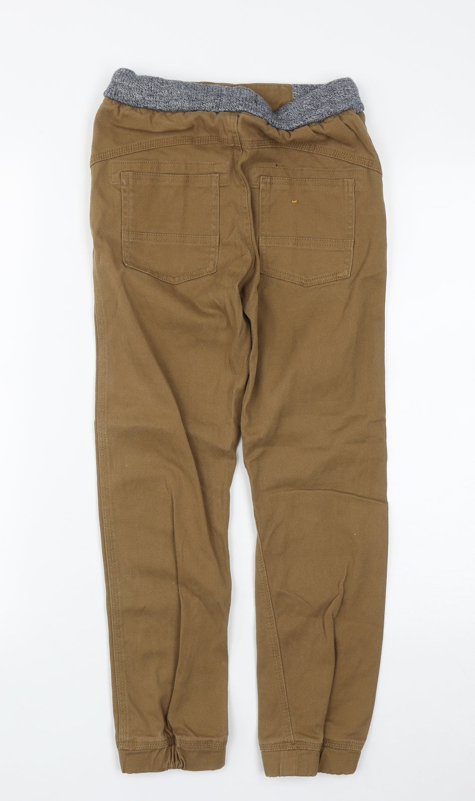 Matalan Boys Brown  Cotton Dress Pants Trousers Size 10 Years L24 in Regular Drawstring