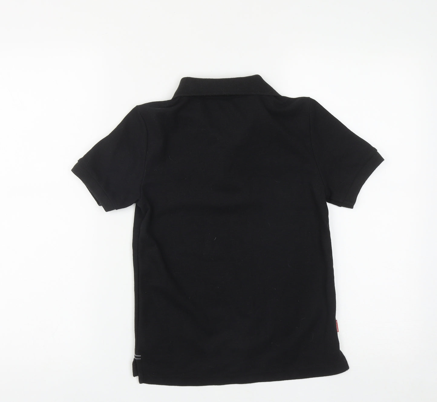 Slazenger Boys Black  Polyester Basic Polo Size 9-10 Years Collared Button