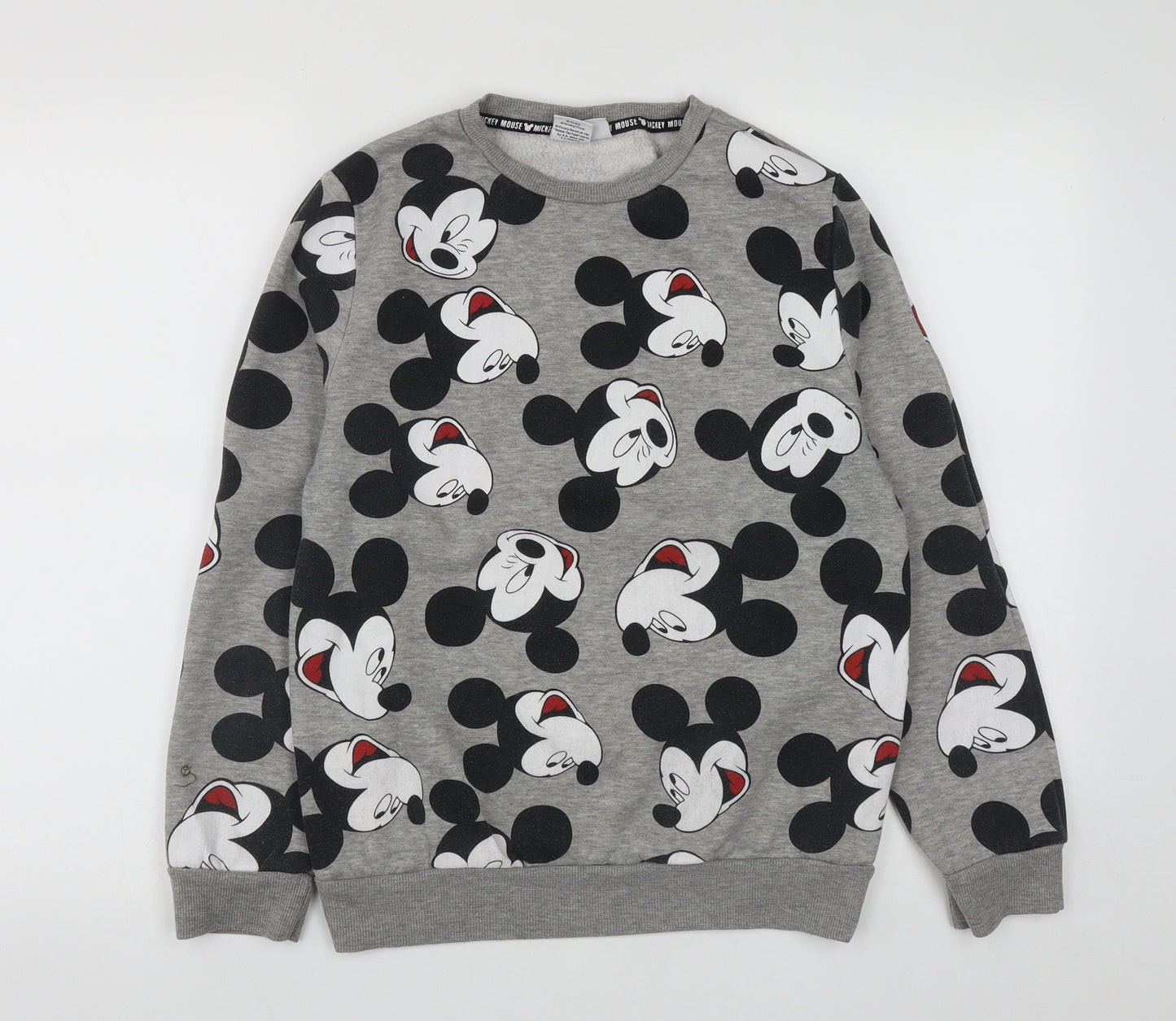 Priamrk Womens Grey  Cotton Pullover Sweatshirt Size XS   - Mickey Mouse